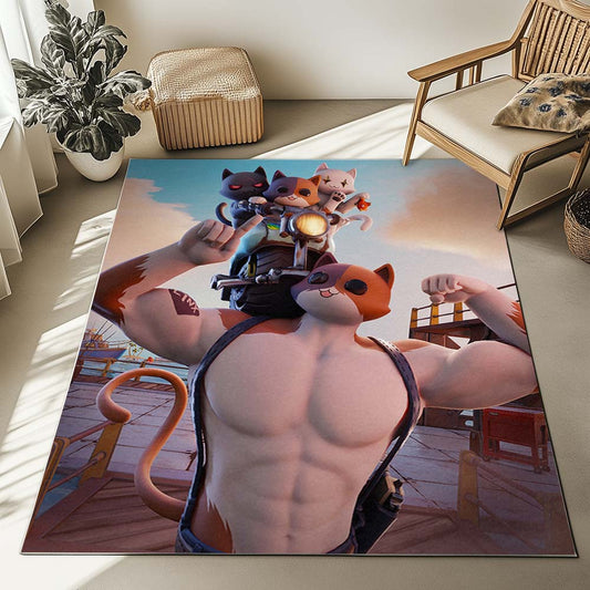 Meowscles Kit Skin Fortnite Happy Rug