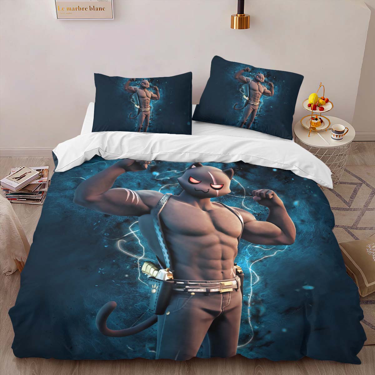 Meowscles Skin Fortnite Duvet Cover 2