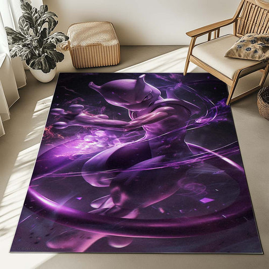 Mewtwo Pokemon 10 Rug