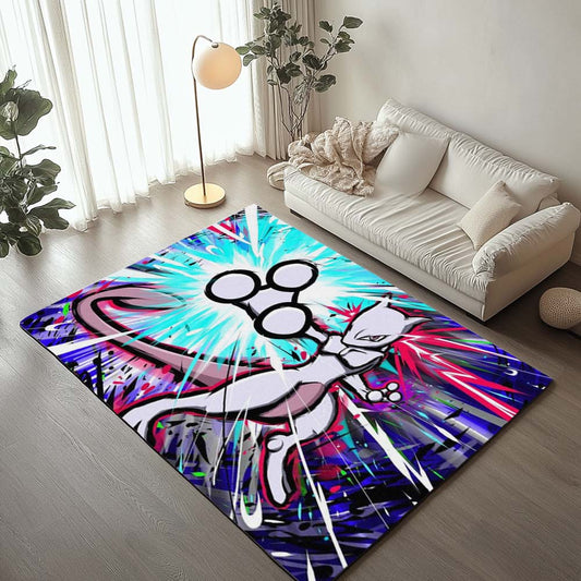 Mewtwo Pokemon 12 Rug