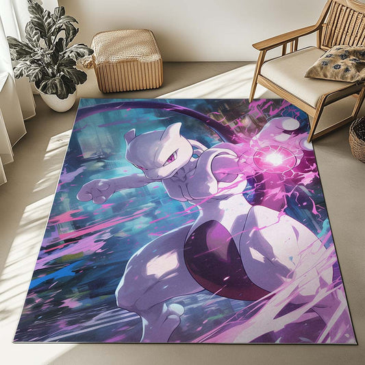 Mewtwo Pokemon 19 Rug