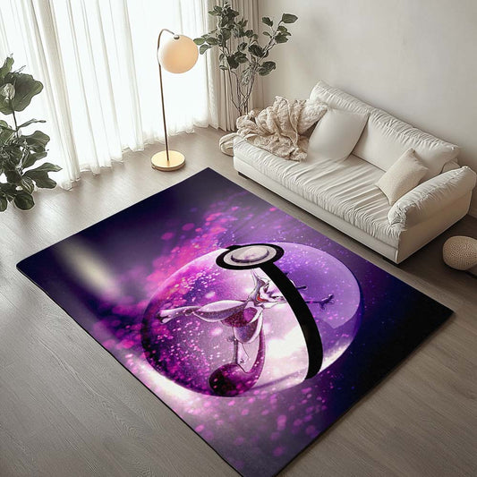 Mewtwo Pokemon Ball Psychic Rug