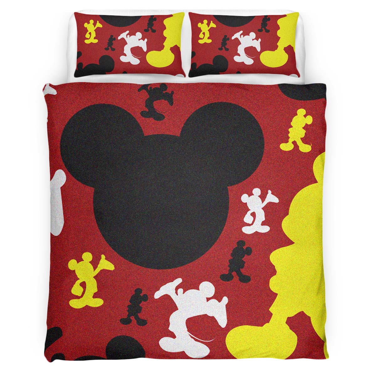 Mickey Mouse Silhouette Duvet Cover