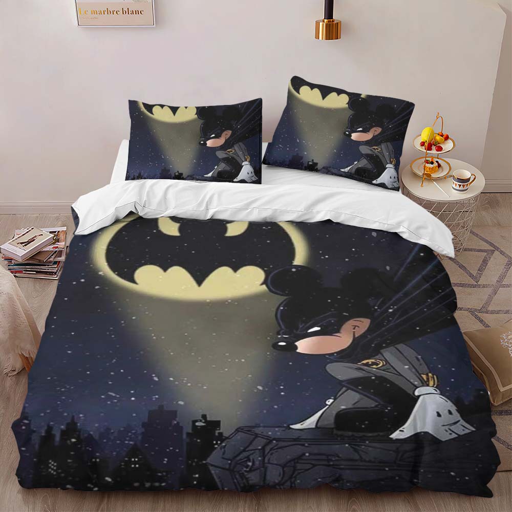 Mickey and Batman The Dark Night Duvet Cover 2