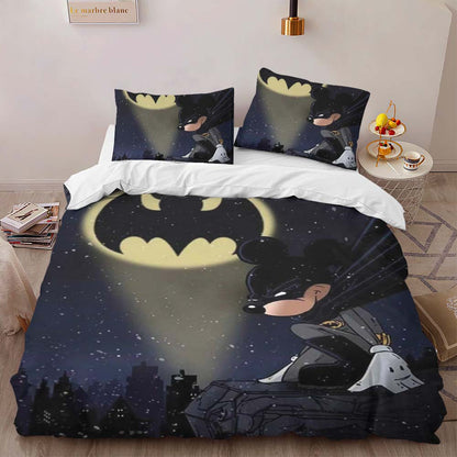 Mickey and Batman The Dark Night Duvet Cover 2