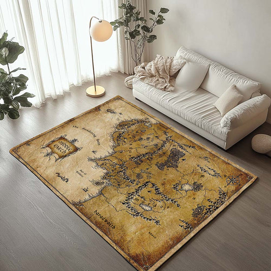 Middle Earth Map Of The Lord Of The Rings Rug