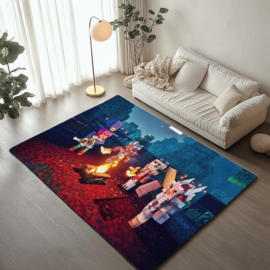 Minecraft Allies Dark Forest Nether corruption biome Rug