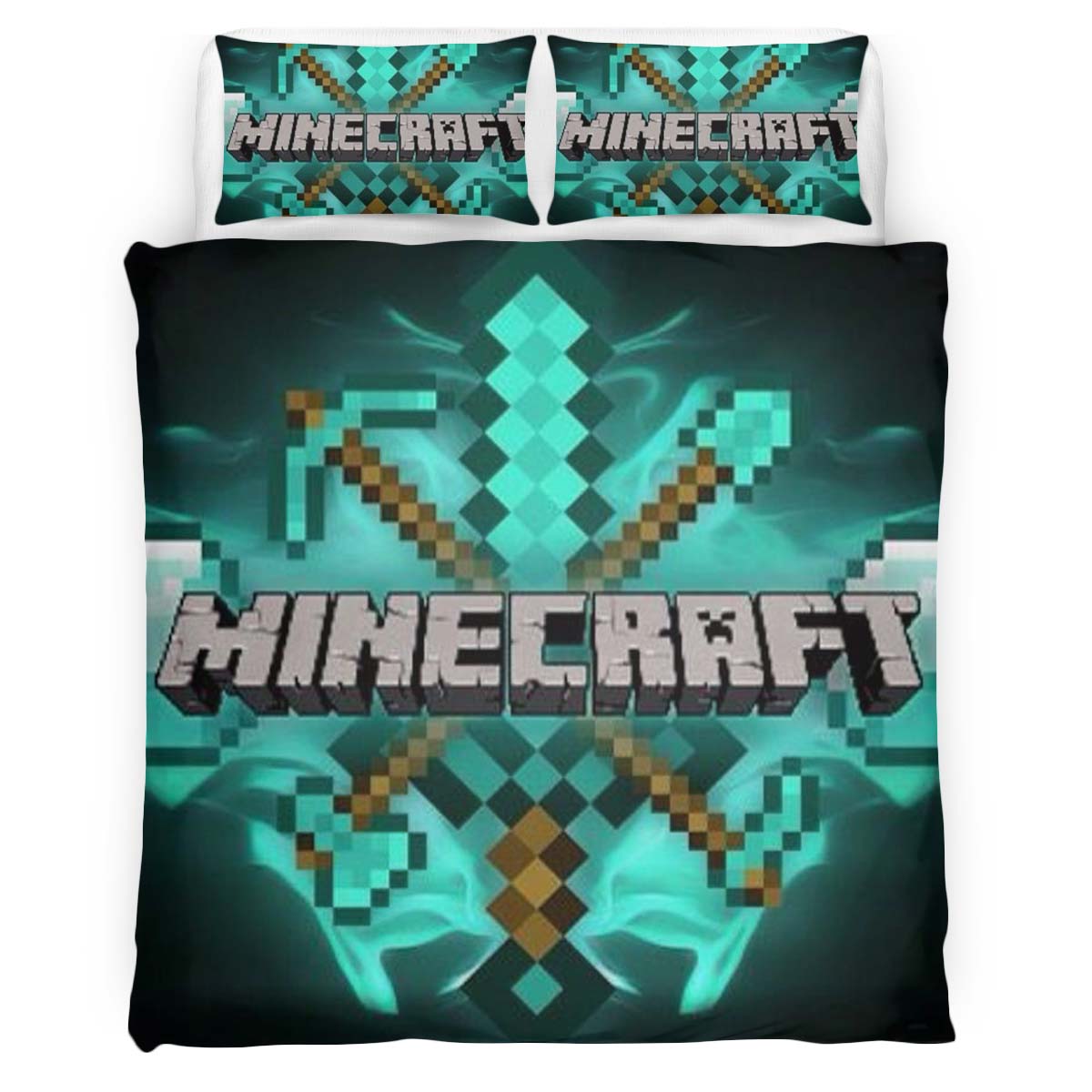 Minecraft Basic tools Duvet Cover