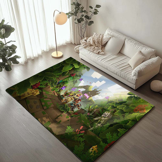 Minecraft Characters Forest Biome Oak Birch Rug