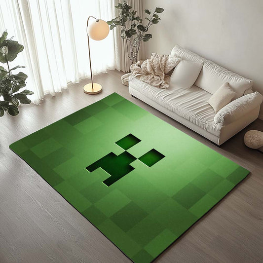 Minecraft Creeper Face Rug