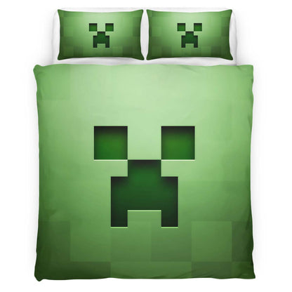 Minecraft Creeper Face Duvet Cover