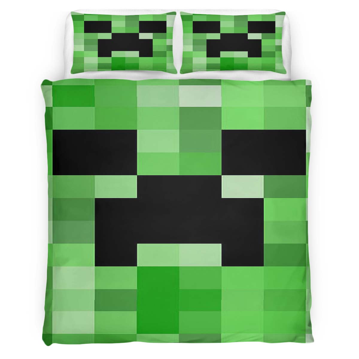 Minecraft Creeper Video Game Carpet Area Rugs Duvet Cover