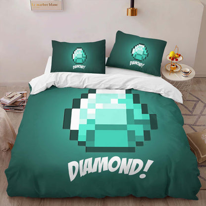 Minecraft Diamond 4 Duvet Cover 2