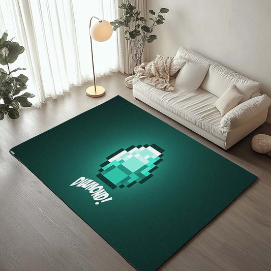 Minecraft Diamond 4 Rug