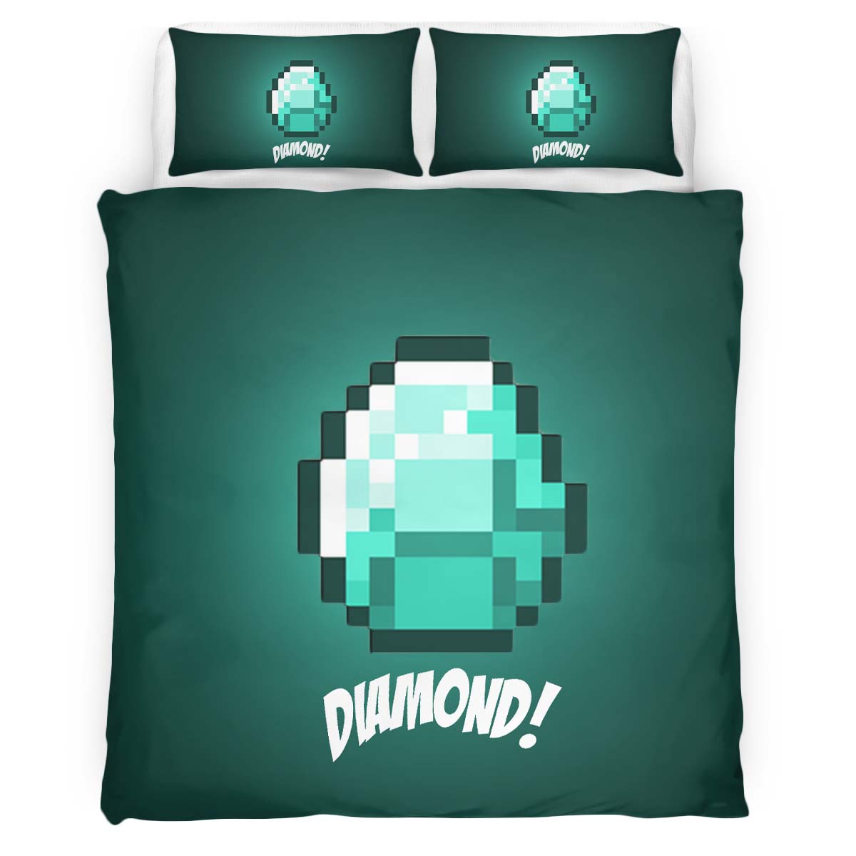 Minecraft Diamond 4 Duvet Cover