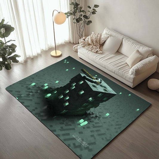 Minecraft Emerald Ore Rug