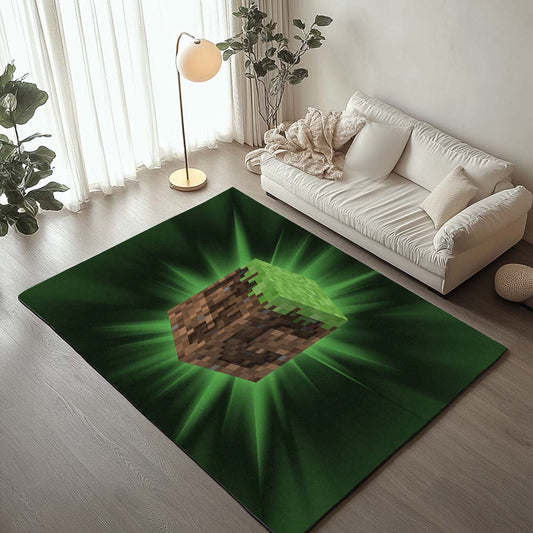 Minecraft Grass block Rug