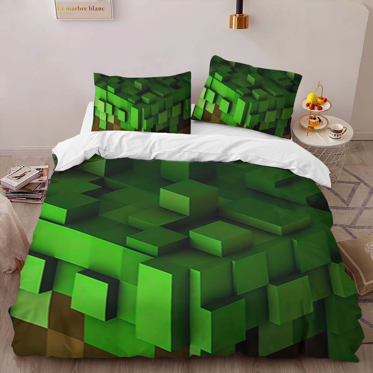 Minecraft Grass block 2 Duvet Cover 2
