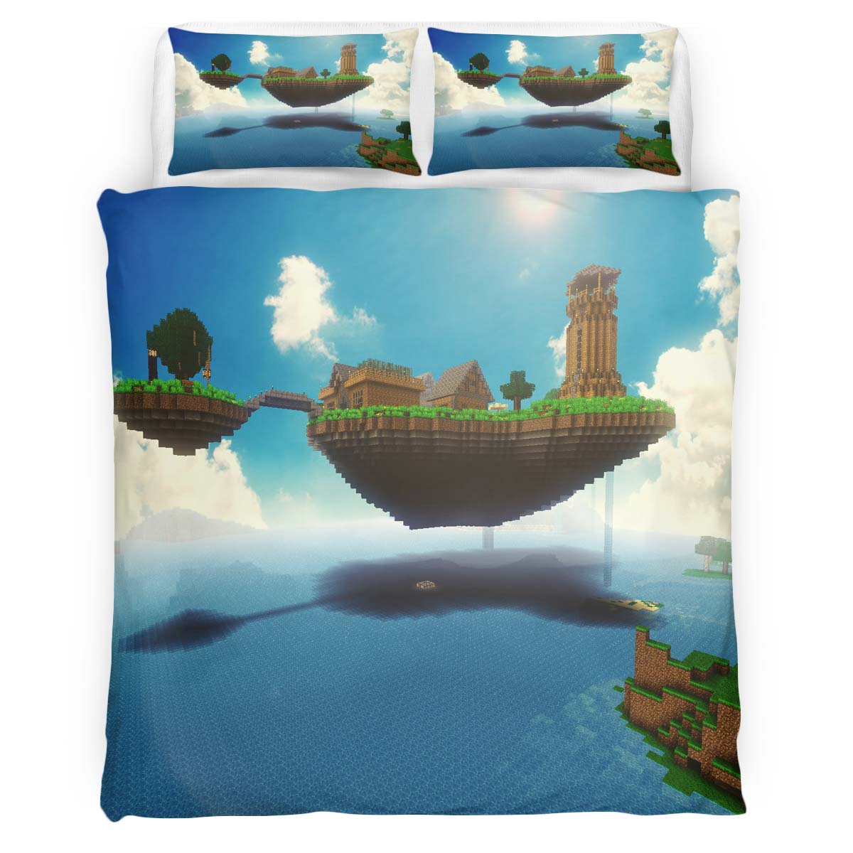 Minecraft The End Biome End Islands Mod The Aether Duvet Cover