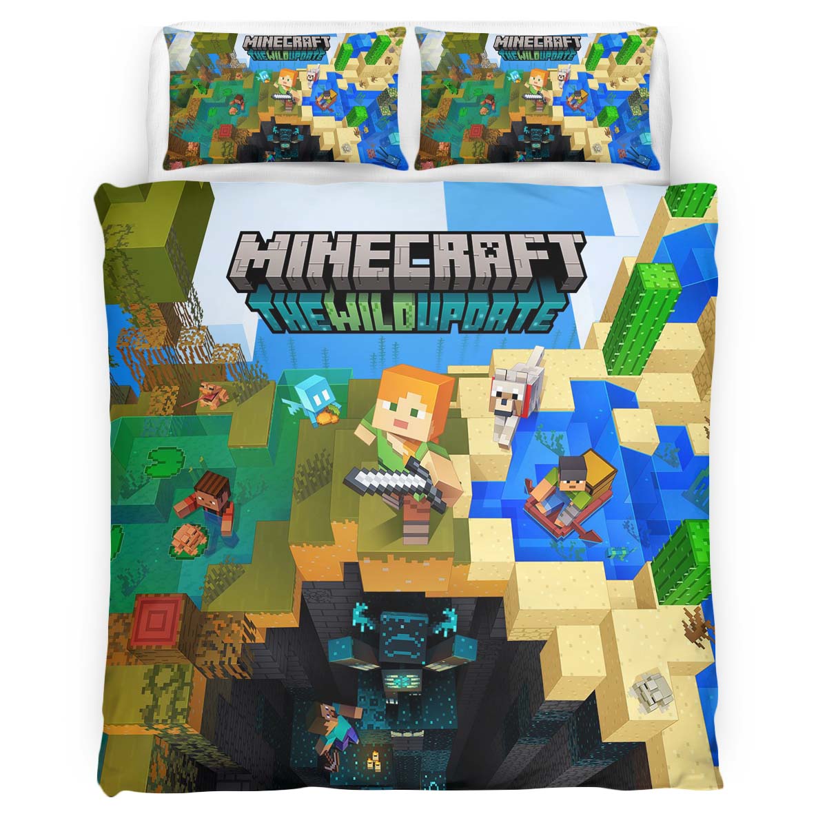 Minecraft The Wild Update Duvet Cover