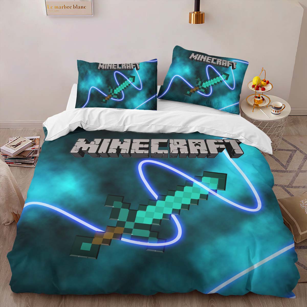 Minecraft Weapon Sword Diamond 1001 Duvet Cover 2