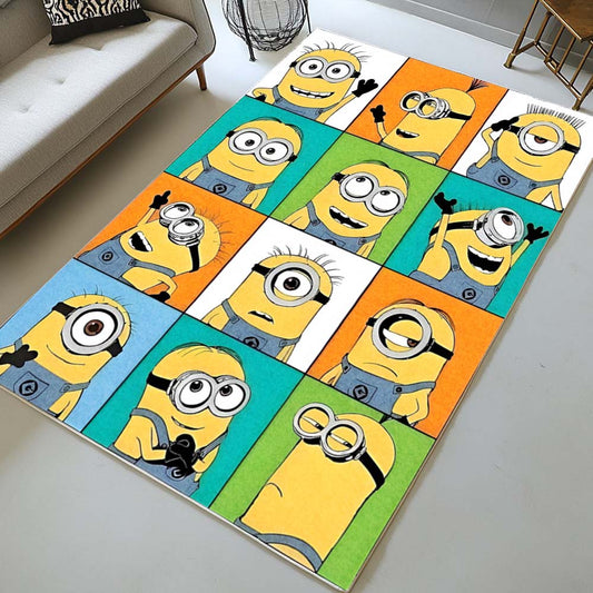 Minions Character Expressions Rug