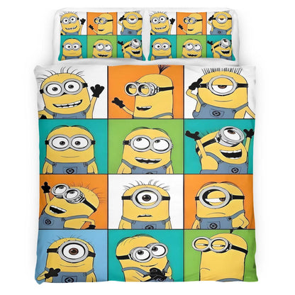 Minions Character Expressions Duvet Cover
