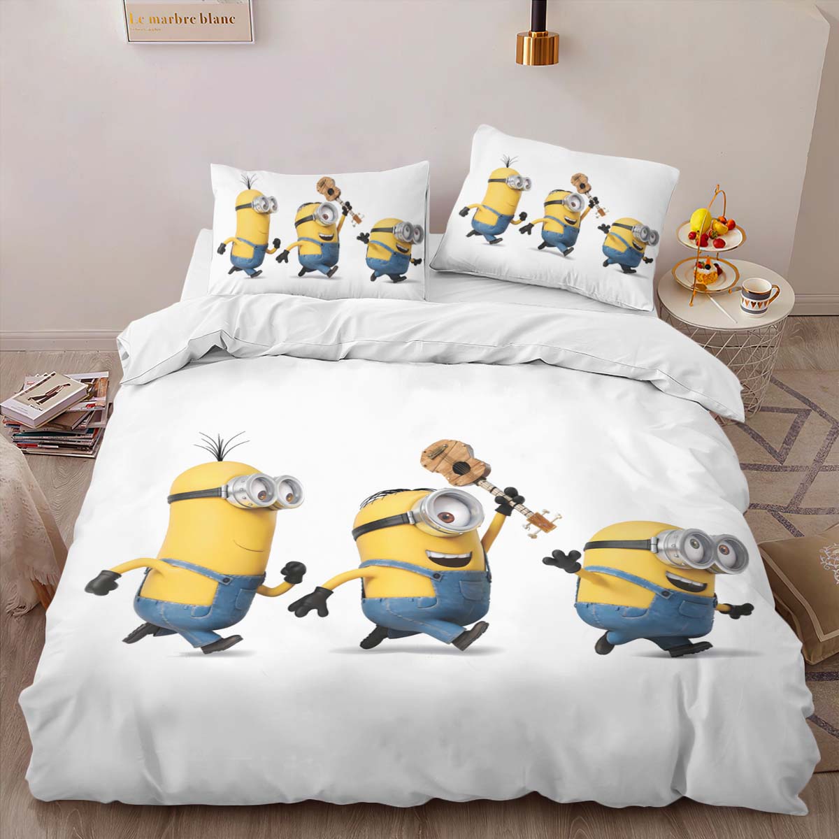 Minions Play Guitar Duvet Cover 2
