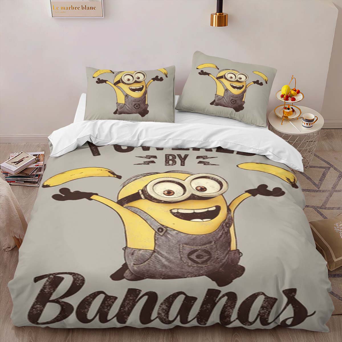 Minions Powered by Bananas! Duvet Cover 2