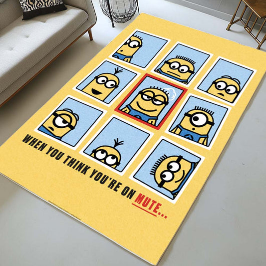 Minions When You Think You Are On Mute Rug