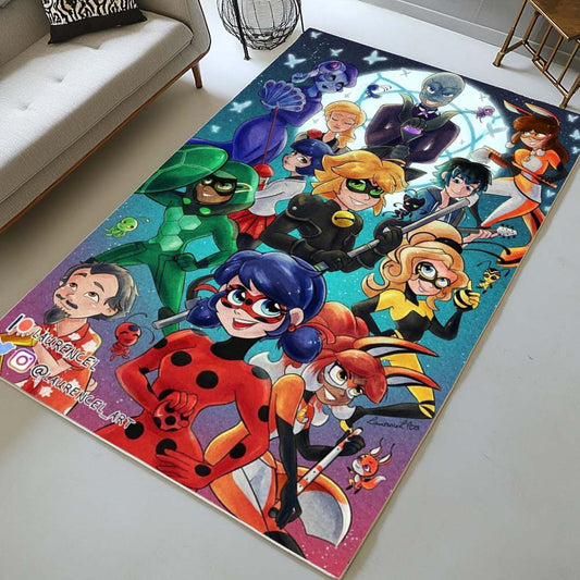 Miraculous Ladybug All Characters 10 Rug