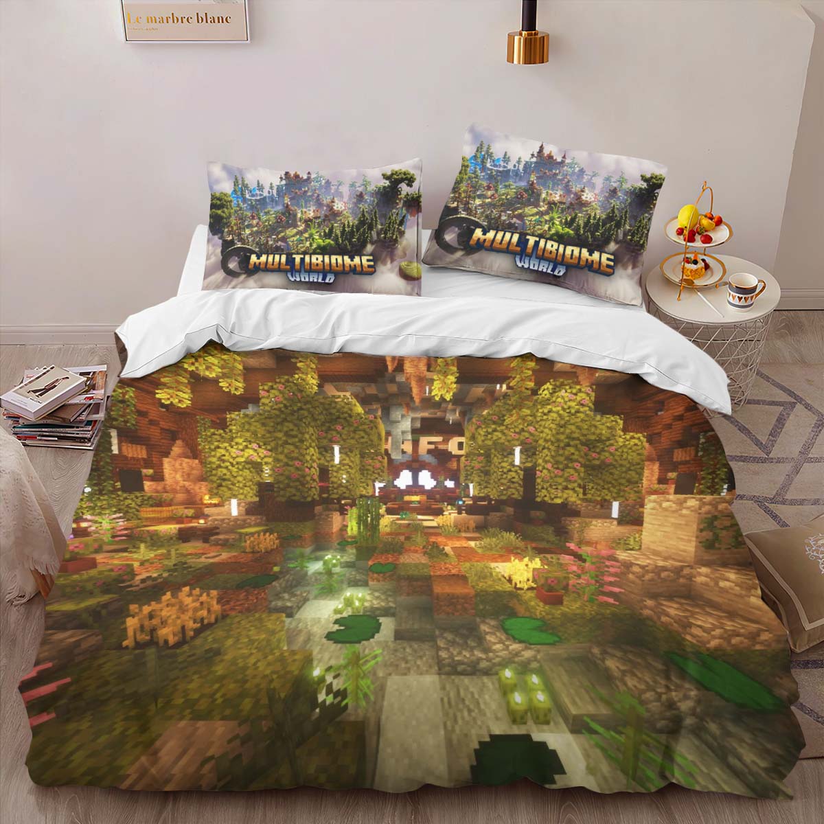 MultiBiome Minecraft 02 Duvet Cover 2
