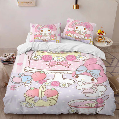 My Melody Cute Hello Kitty 02 Duvet Cover 2