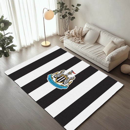 Newcastle United FC Premier League Black White Style Rug