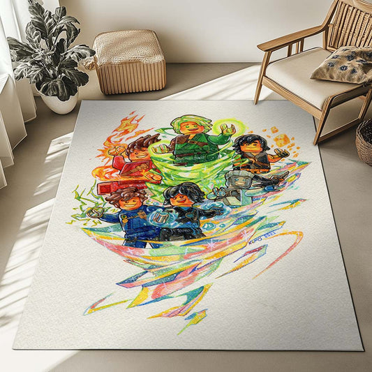 Ninjago All Characters 1013 Rug