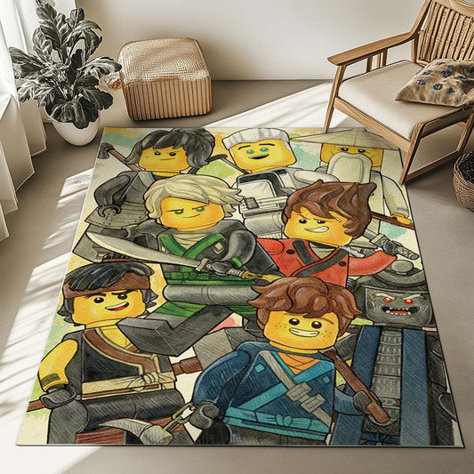 Ninjago All Characters 1015 Rug