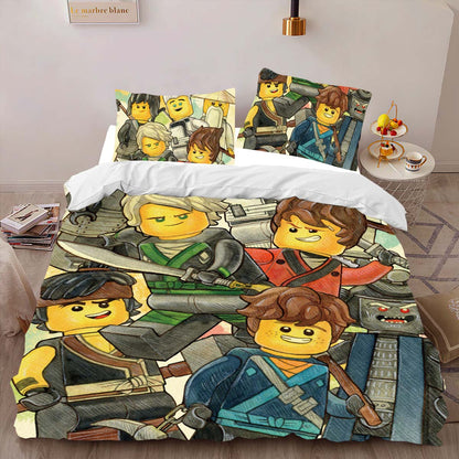 Ninjago All Characters 1015 Duvet Cover 2