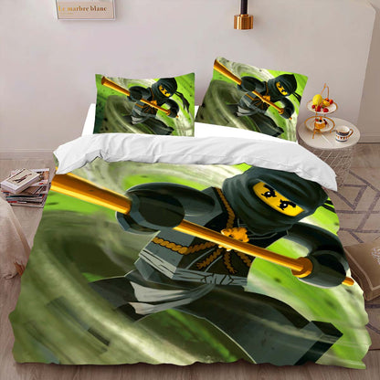 Ninjago All Characters Fight 1009 Duvet Cover 2