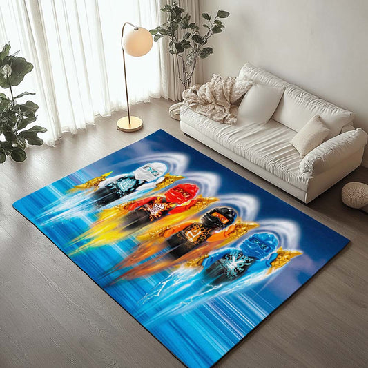 Ninjago All Characters Fight 1011 Rug