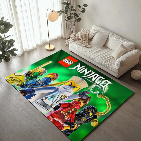 Ninjago All Characters Fight 1013 Rug