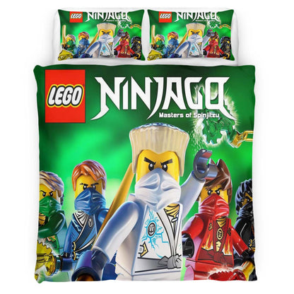 Ninjago All Characters Fight 1013 Duvet Cover