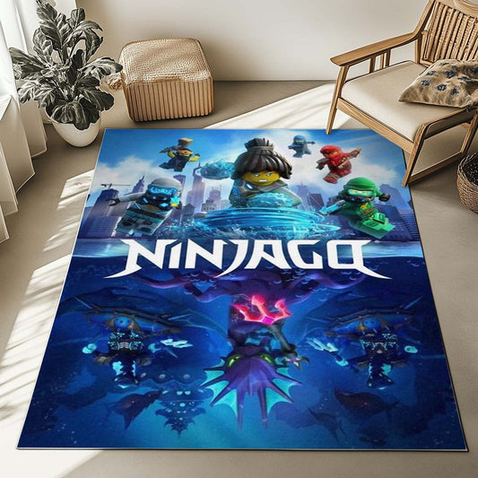 Ninjago All Characters Fight 1015 Rug