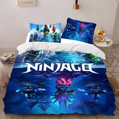 Ninjago All Characters Fight 1015 Duvet Cover 2