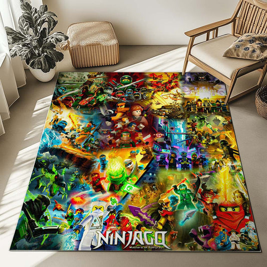 Ninjago All Characters Fight 1016 Rug
