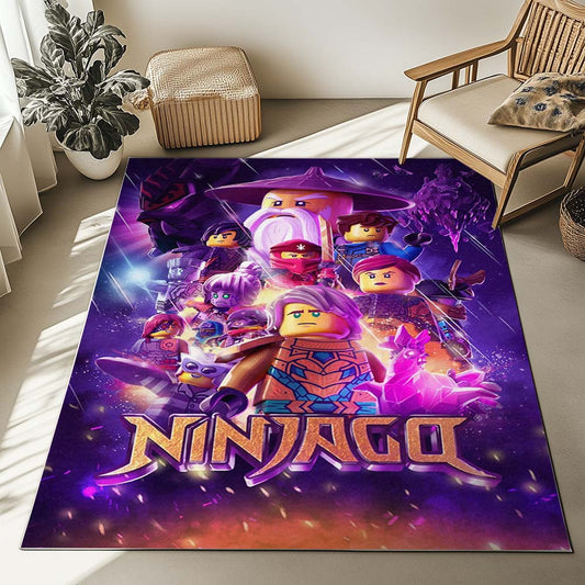Ninjago All Characters Fight 1017 Rug