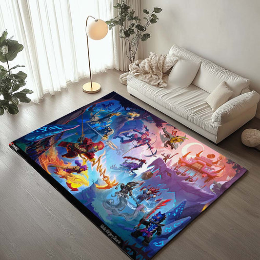 Ninjago All Characters Fight 1018 Rug