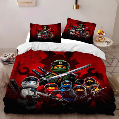 Ninjago All Characters LLoyd Kai Jay Nya Cole Zane Duvet Cover 2