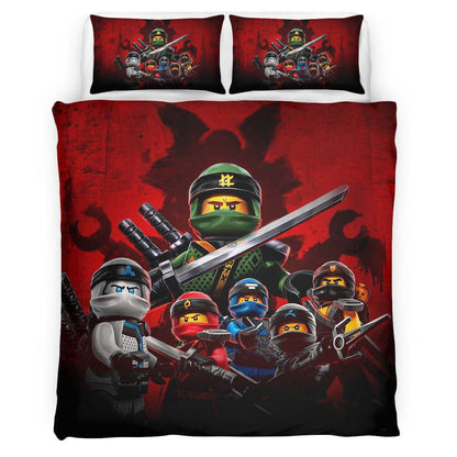 Ninjago All Characters LLoyd Kai Jay Nya Cole Zane Duvet Cover