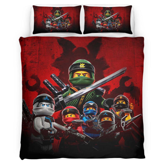 Ninjago All Characters LLoyd Kai Jay Nya Cole Zane Duvet Cover
