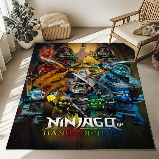 Ninjago Hands of Time All Characters LLoyd Jay Kai Zane Nya Cole Master Wu Rug